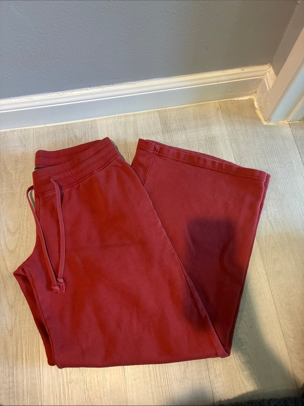 Brandy Melville Kids Crimson Red Drawstring Sweatpants
